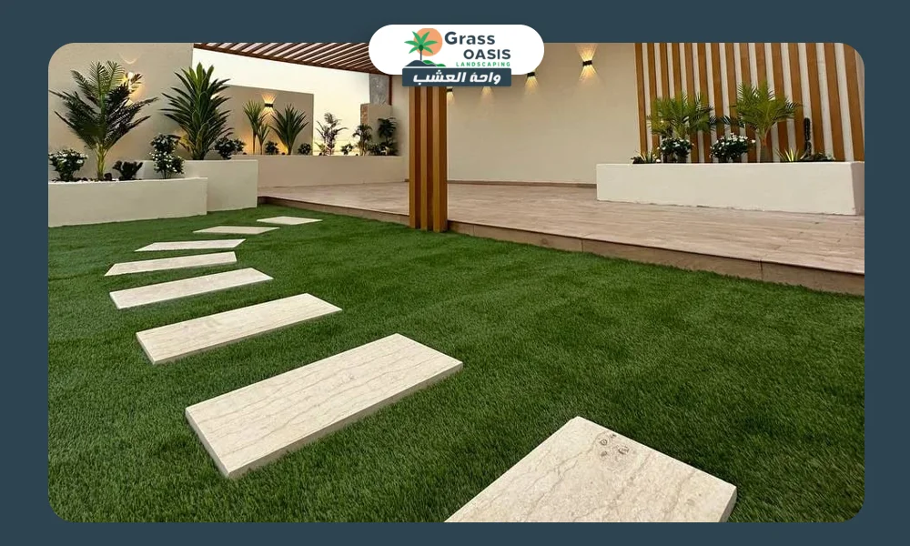 تركيب عشب صناعي