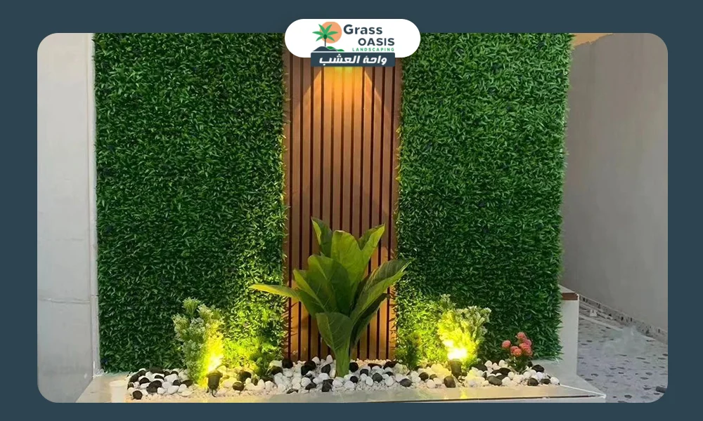 عشب صناعي جداري