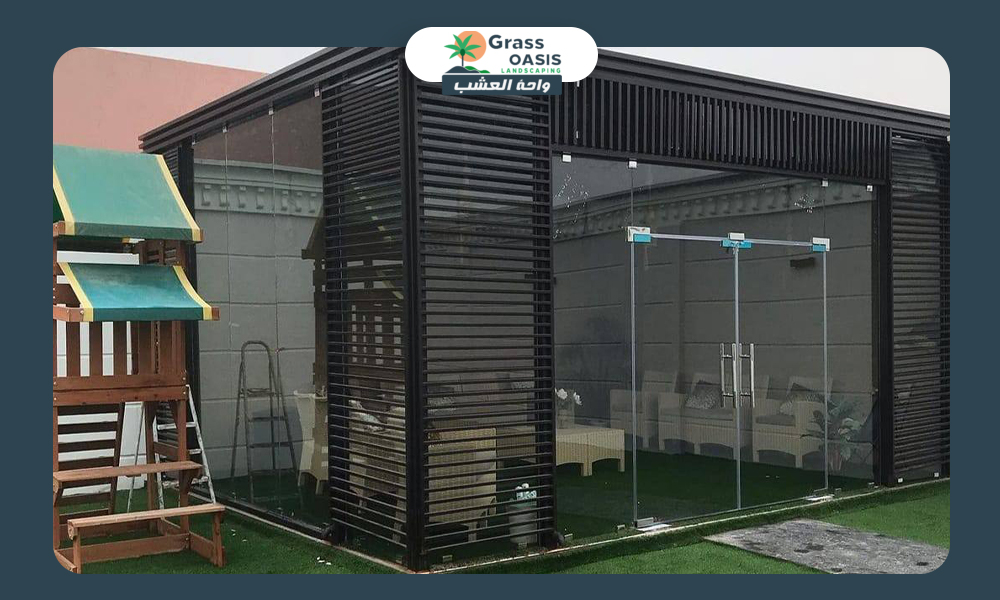 تصميم غرف زجاجية خارجية