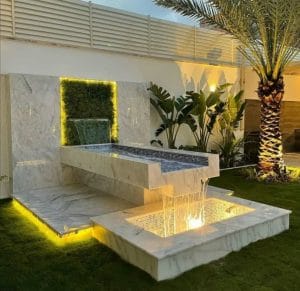 عمل نوافير وشلالات منزلية